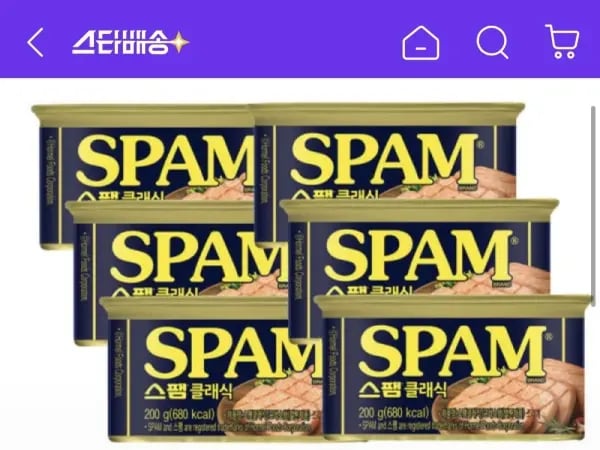 스팸 클래식 200g x 6개