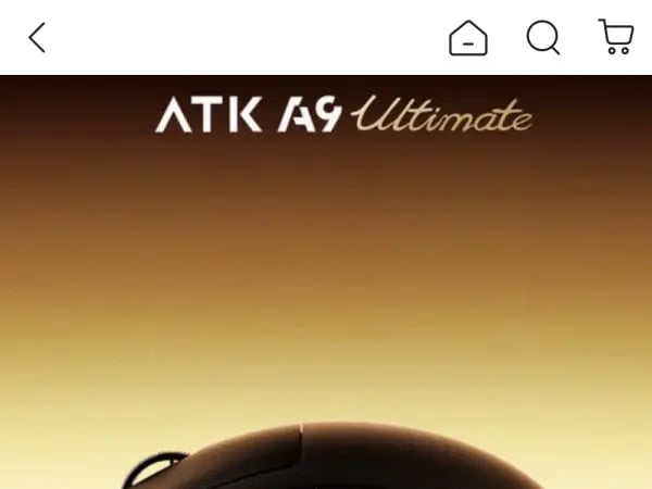 ATK A9 Ultimate 무선 잠자리 마우스(58,480원/무료)