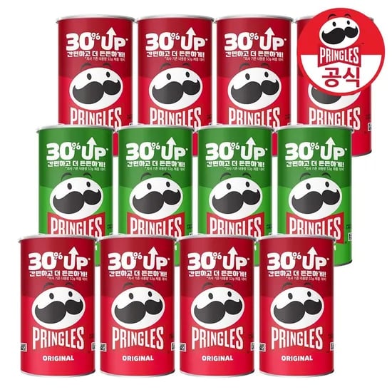 켈로그 프링글스 감자칩 70g 12개