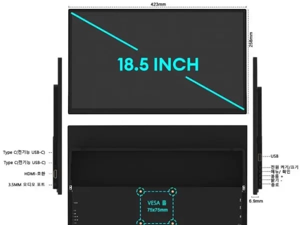ZEUSLAP 18.5inch 100hz IPS (128,900원)