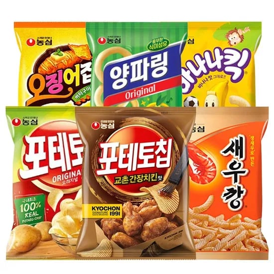 포테토칩 오리지널8봉+꿀꽈베기4봉+새우깡4봉/일부카드13,570원
