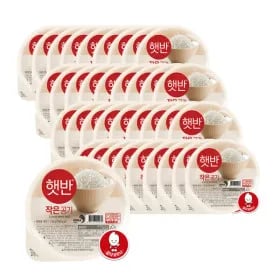 햇반 백미 작은공기 130g 36입(27,900원/무료)
