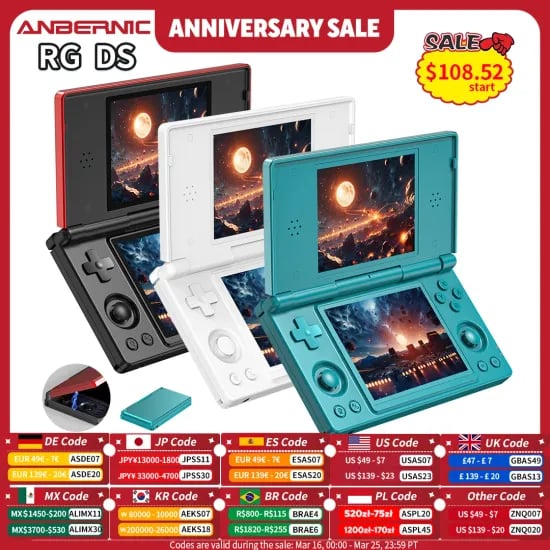 Anbernic RG DS (가방포함) $80.45
