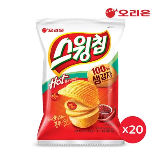 스윙칩 볶음고추장 60g 20개 (토스21,020원 / 무배)