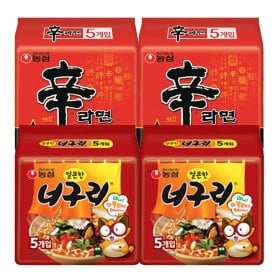 신라면 10입 + 너구리 10입 (총 20봉) (유클 12,680원)