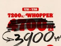 와퍼 단품 3900원 (7/21~25)