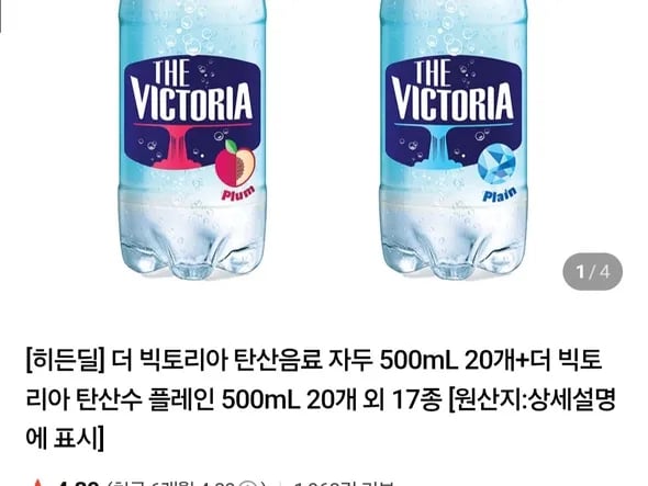 더빅토리아 탄산음료 500ml 40개