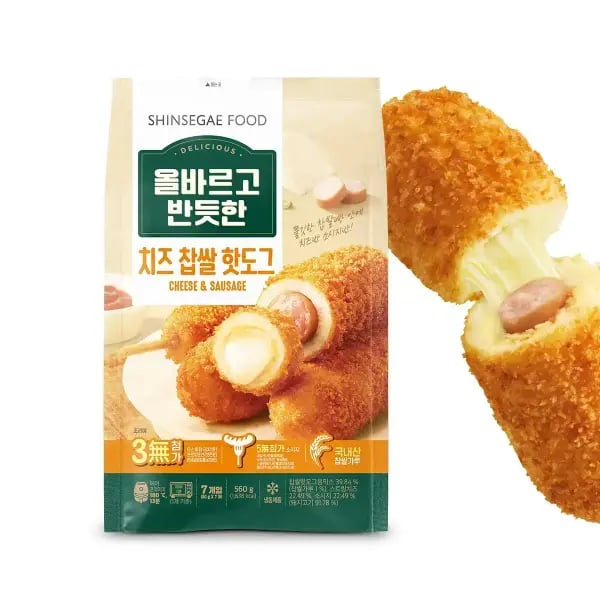 올반 치즈찹쌀핫도그 560g 3팩