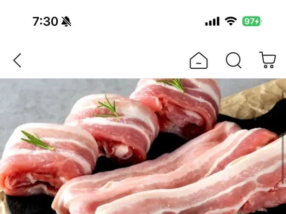 생삼겹살 1kg