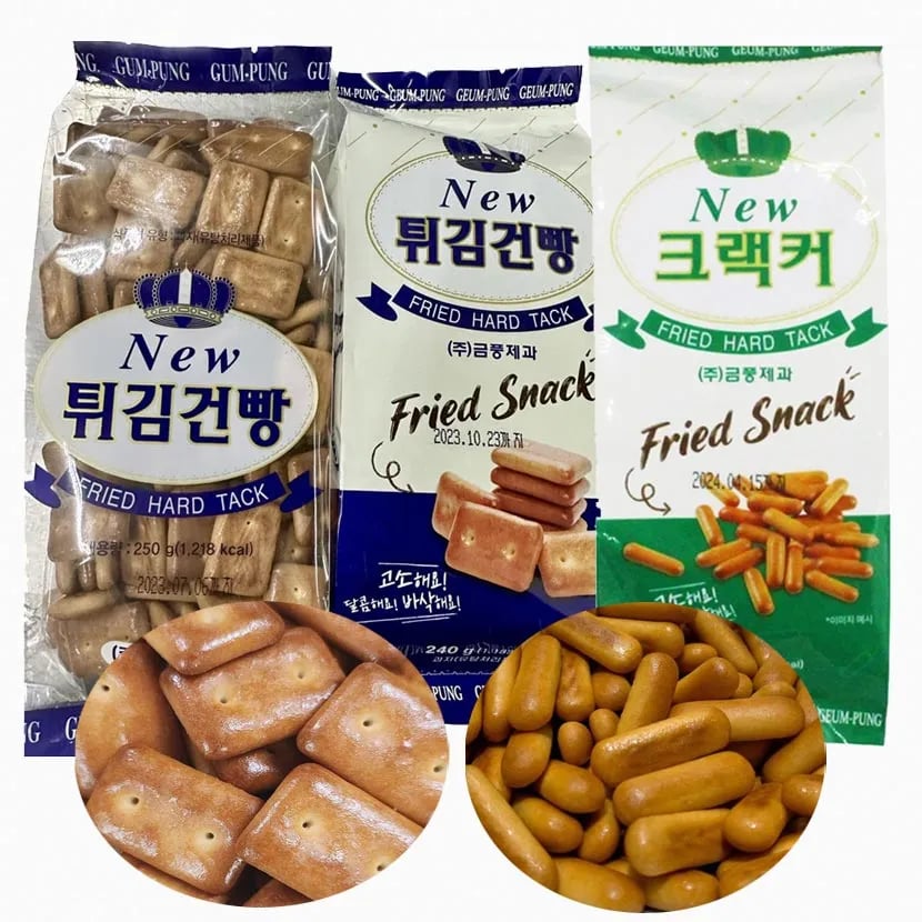 꼬마 튀김 건빵 앤 손가락 크래커 5봉 (맛 랜덤)