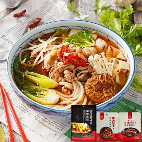 5분 간편조리 마라쌀국수 336g 0-3단계 마라탕소스 120g 10팩 구매 시 2팩 랜덤 증정