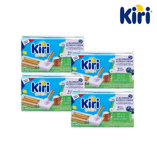 딥앤크런치 블루베리 크림치즈맛 105g 35g 3개입 4박스