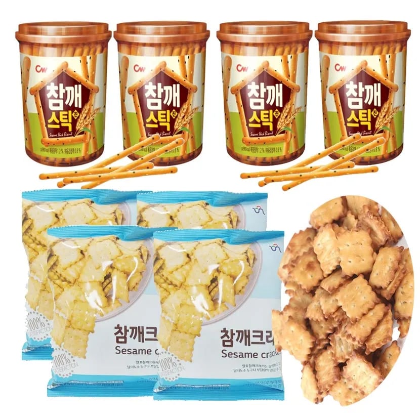 참깨크래커 참깨스틱과자 80g x 5개 맛 랜덤