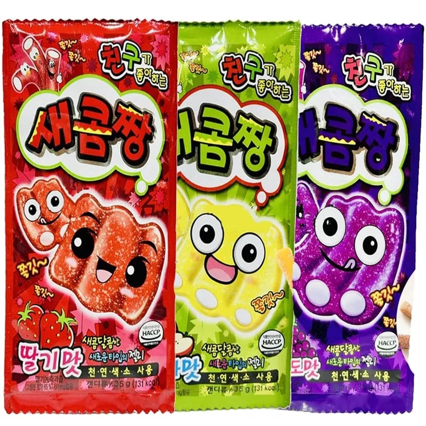 새콤짱 젤리 포도맛 사과맛 외 다양 35g 12개