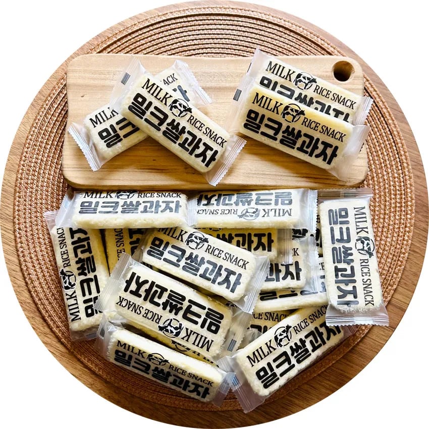 MILK우유 쌀과자 바나나맛 치즈 밀크맛랜덤 15g 72개