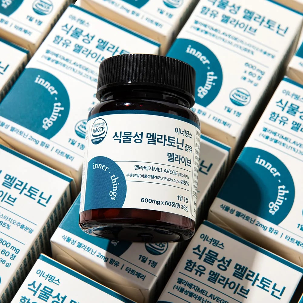 식물성 멜라토닌 함유 멜라이브 600mg 60정 2개월분