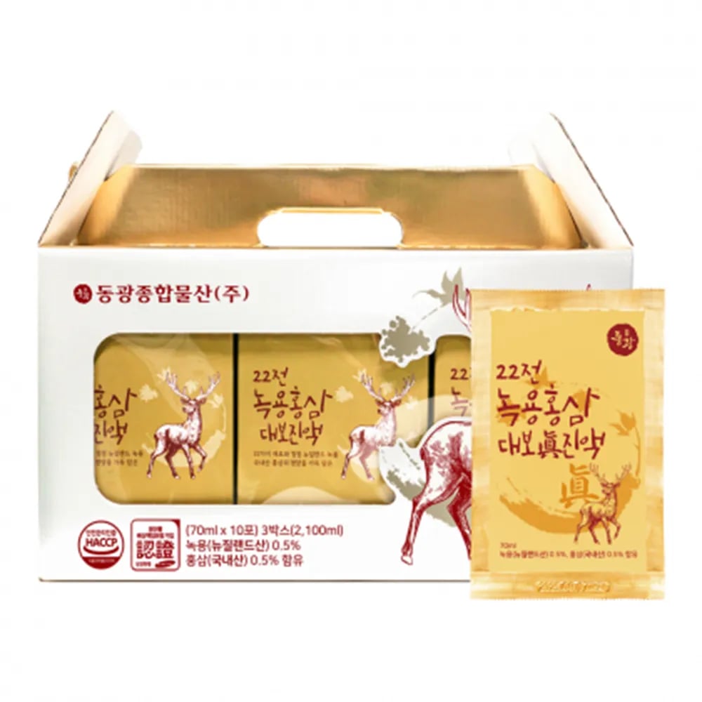 22전 녹용 홍삼 대보 진액 70ml x 30포