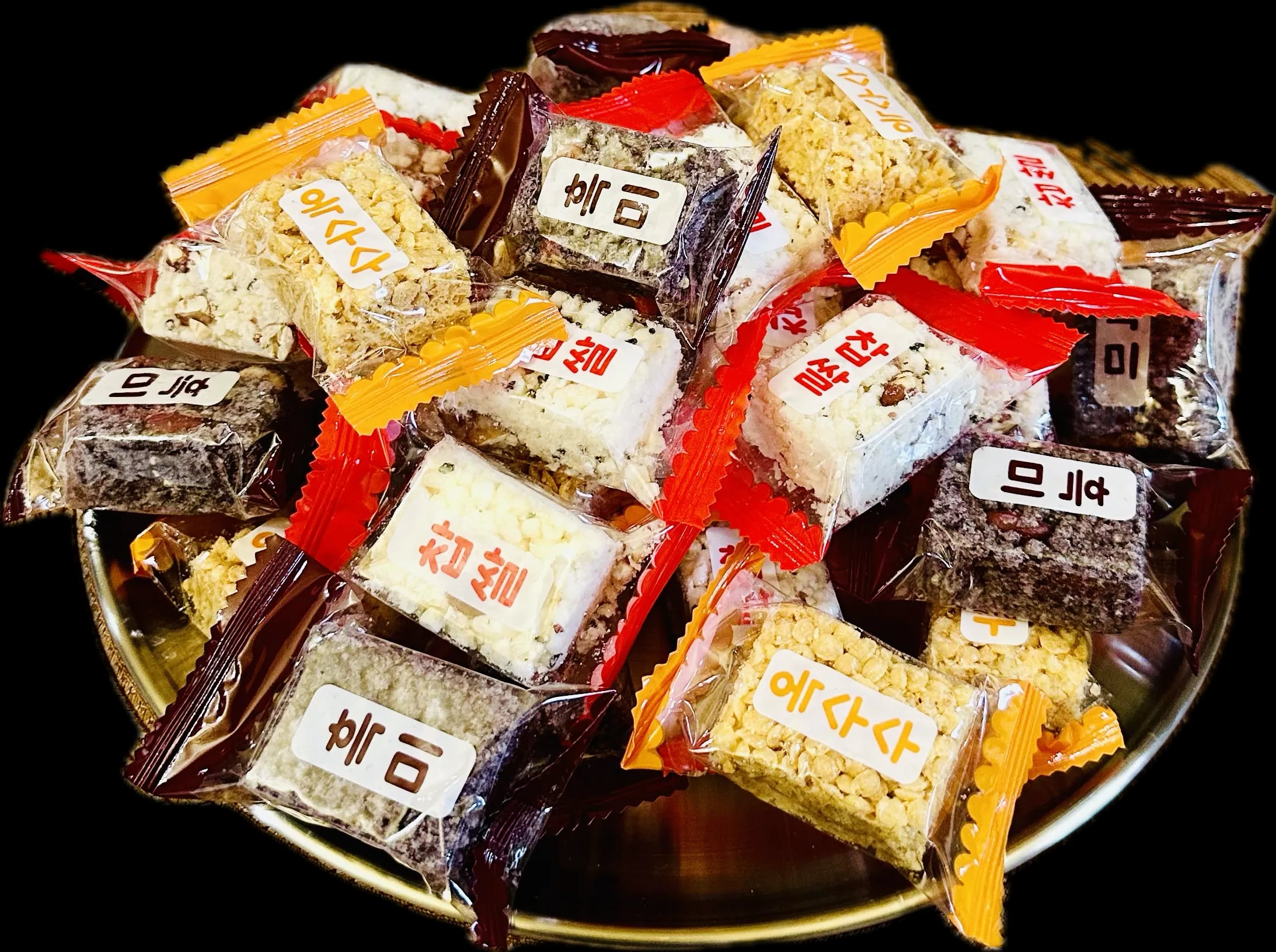 4가지맛 곡물 가득 종합 강정 한과 대용량 8g 180개입 (총1550g)