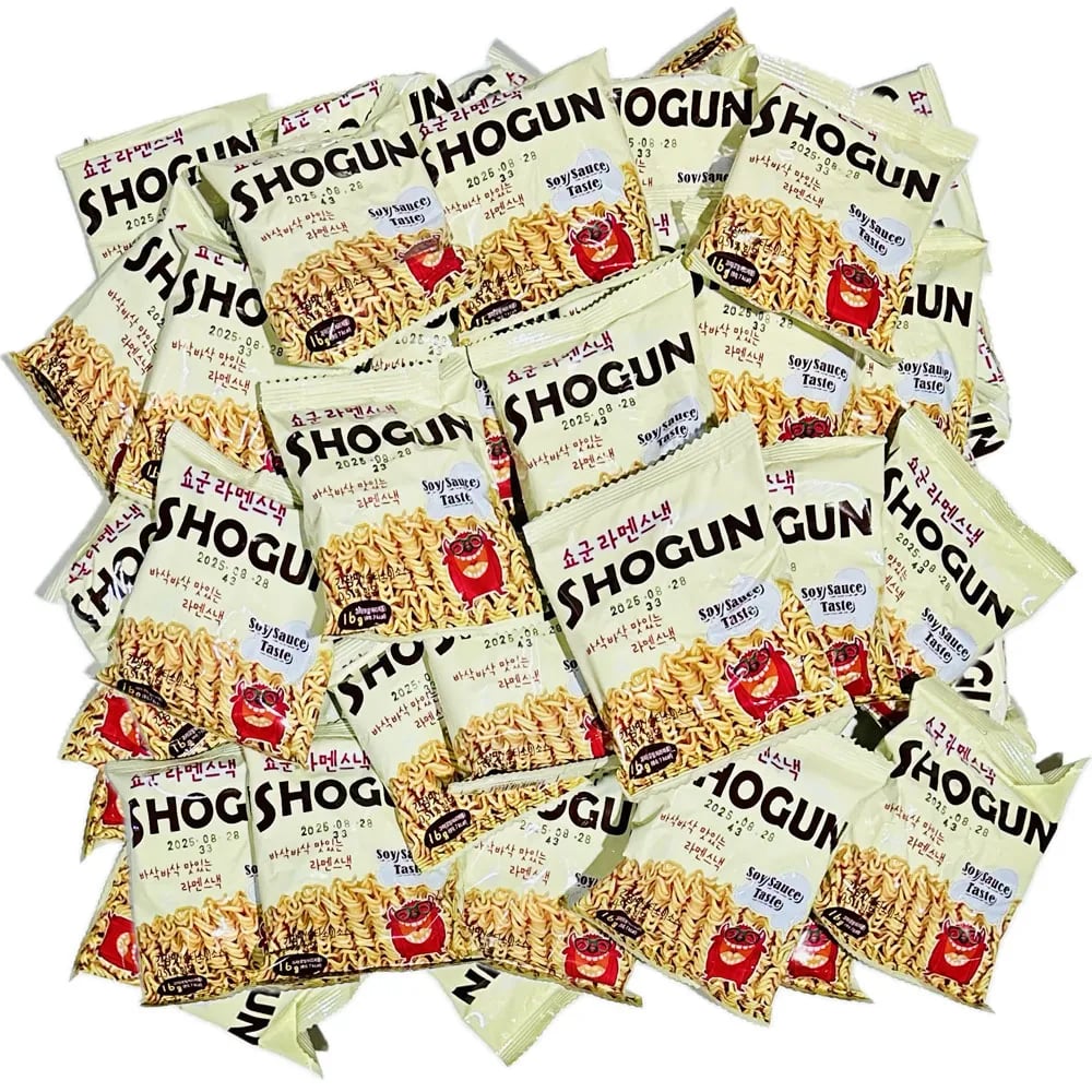 바삭한 치킨 짬뽕 간장랜덤 라면 스낵 16g x 39봉