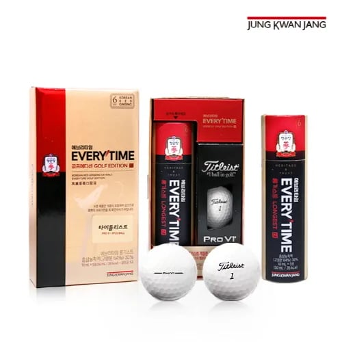 홍삼정 에브리타임 골프에디션 타이틀리스트 PRO V1(10ml*5포 + 골프공 3구)