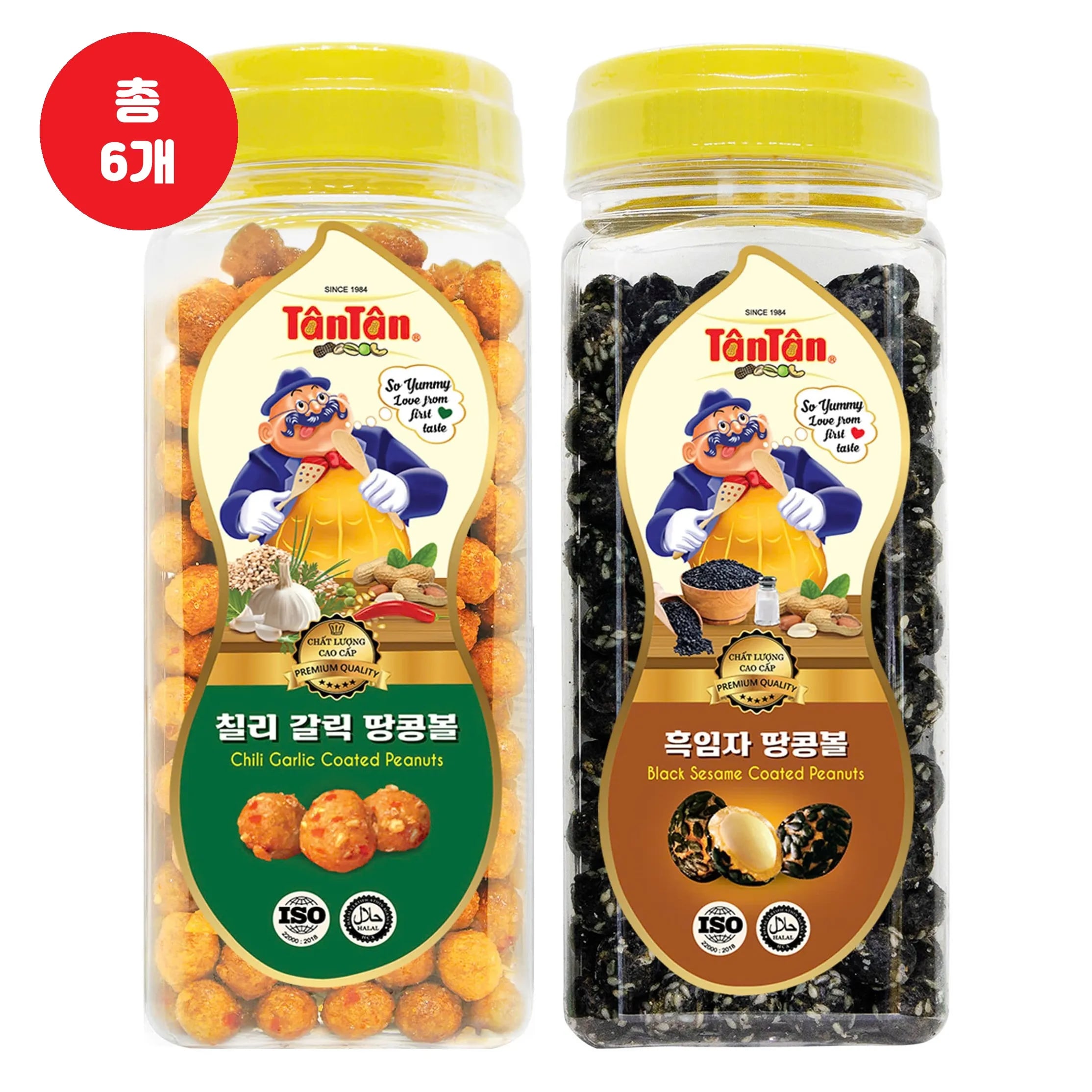 탄탄 칠리 갈릭 땅콩볼 240g 3개 흑임자 땅콩볼 240g 3개