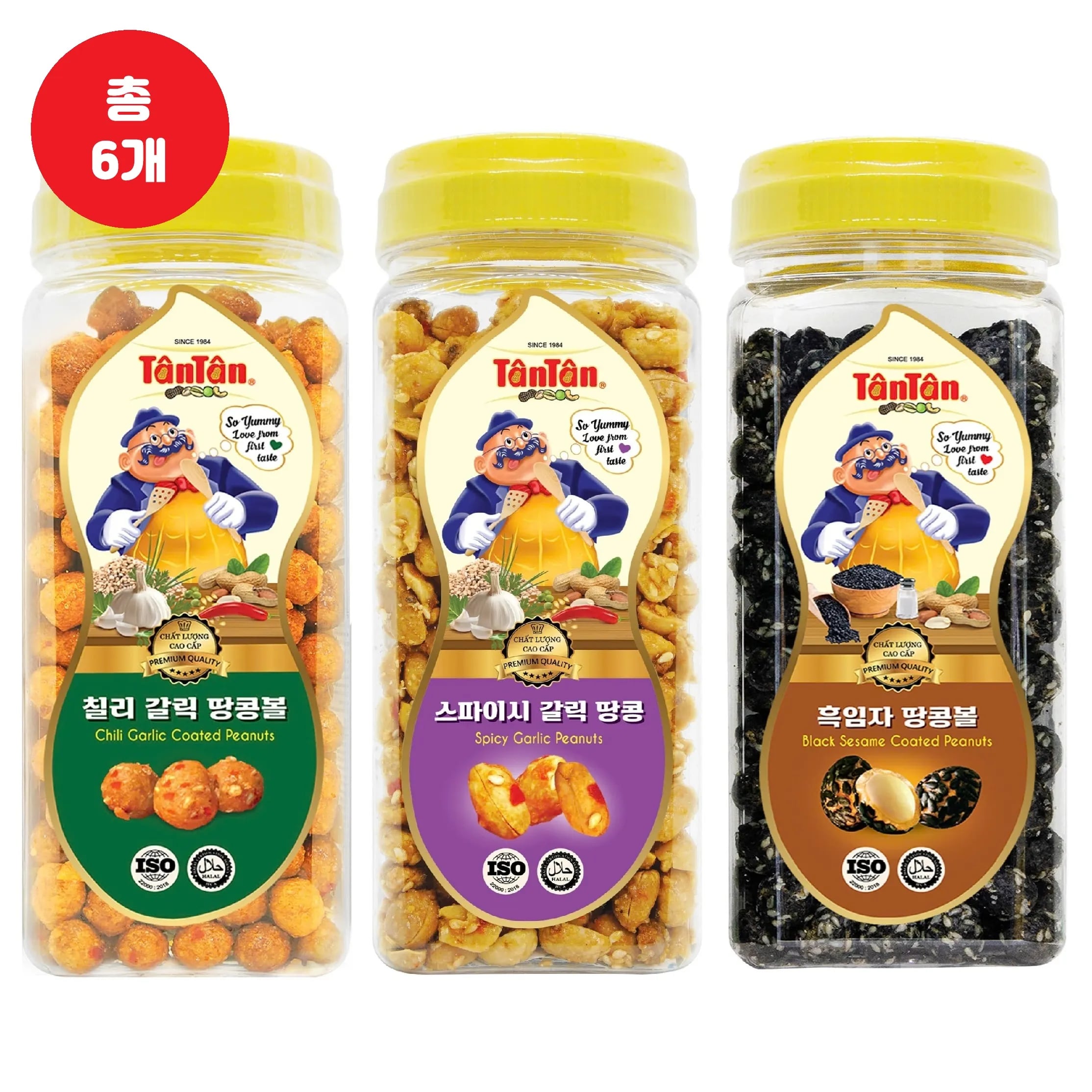 탄탄 땅콩 스낵 3종 스파이시 갈릭 땅콩 260g 2개 칠리 갈릭 땅콩볼 240g
