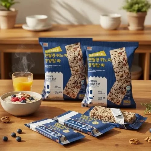 렌틸콩 퀴노아 영양밥 바 500g(100g*5개입) x 5개 (총 2.5kg) (총 25개)