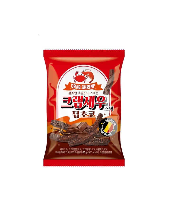 크랩 새우 스낵 딥초코 60g x 16봉 1박스