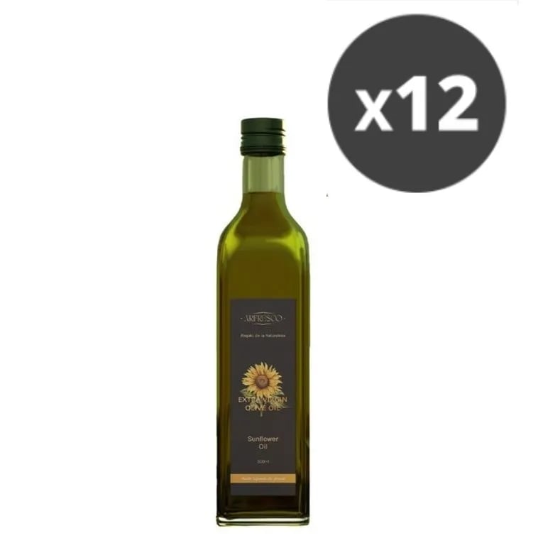 100% 유럽산 해바라기오일 500ml x 12개