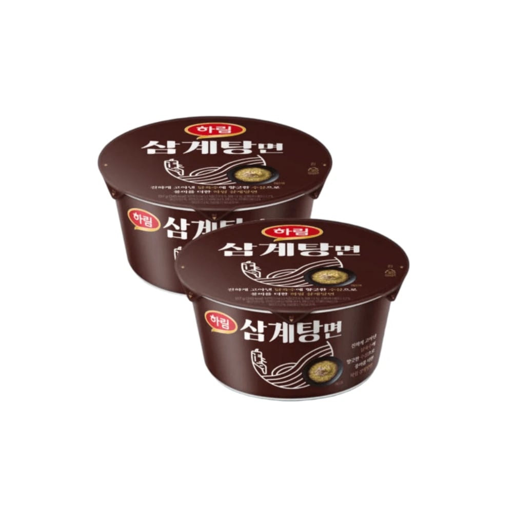 하림 삼계탕면 컵 107g 12개 총 1.28kg