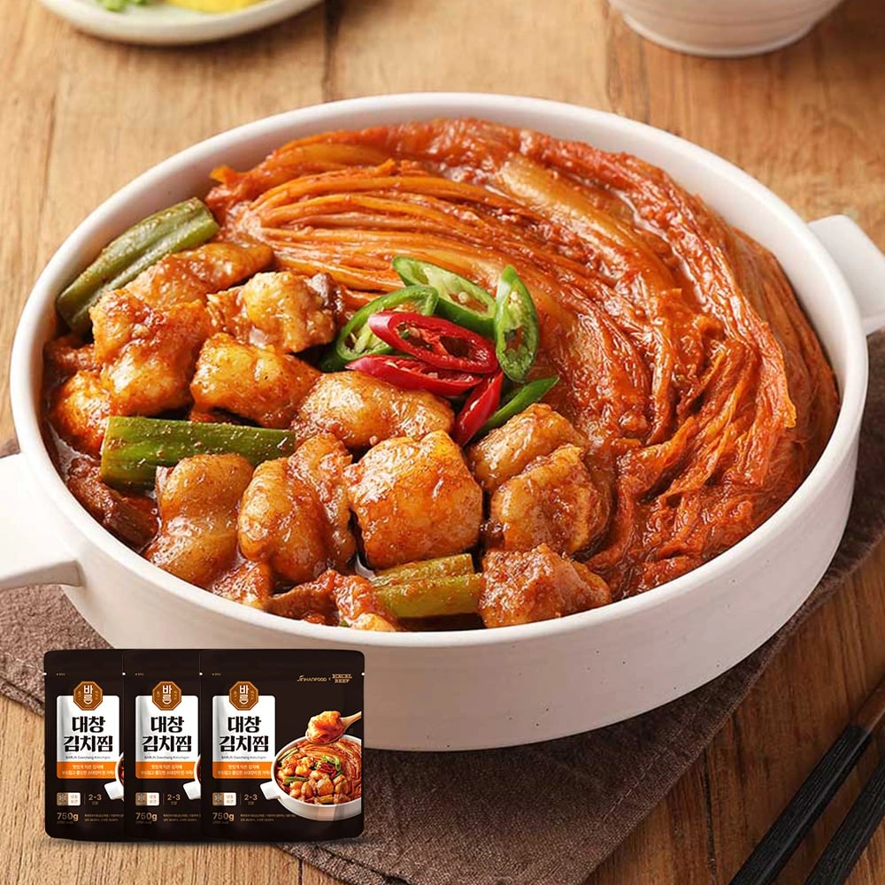 바른 대창김치찜 750g 3팩