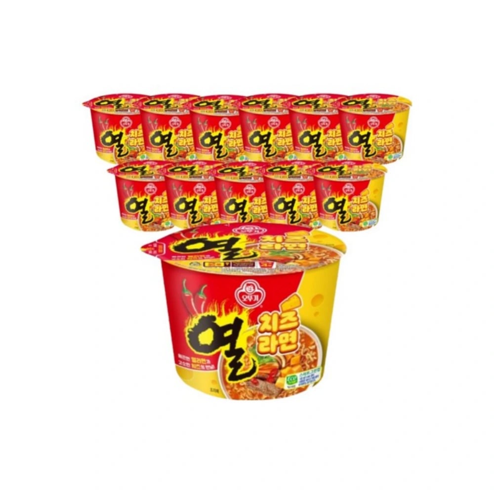 오뚜기 열치즈라면 용기 100g 12개