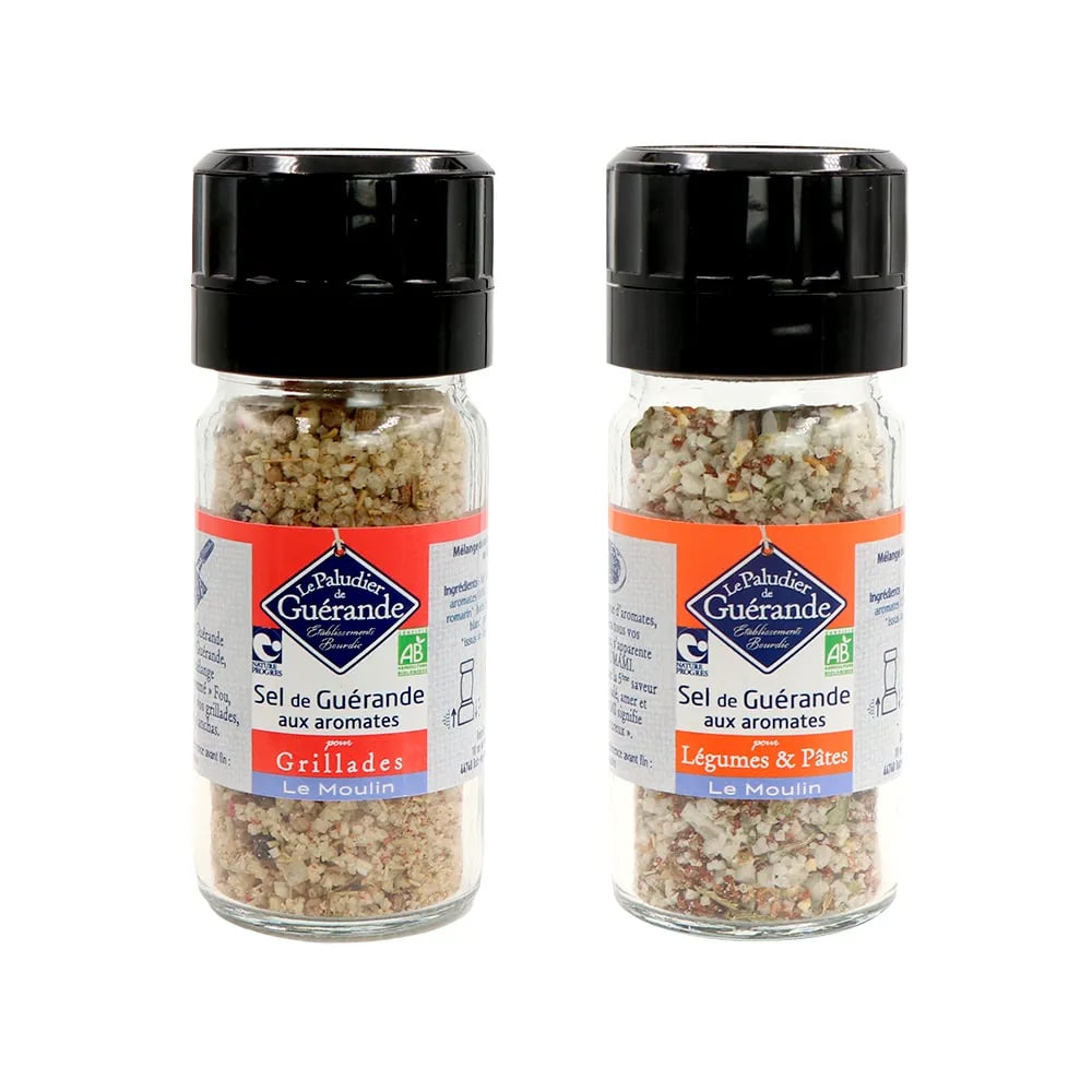 게랑드 허브소금 그라인더 바비큐/야채파스타 60~70g 2종 택1 (업체별도 무료배송)