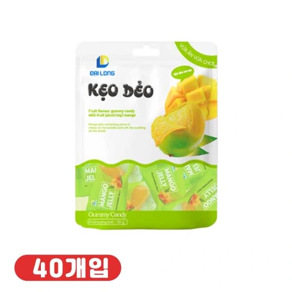 까먹는 그린 망고 젤리 50g x 40개 (업체별도 무료배송)