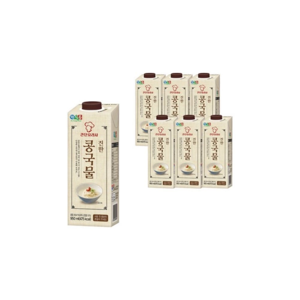 콩을 통째로 갈아넣은 정식품 진한콩국물 (950ml*12입) (업체별도 무료배송)