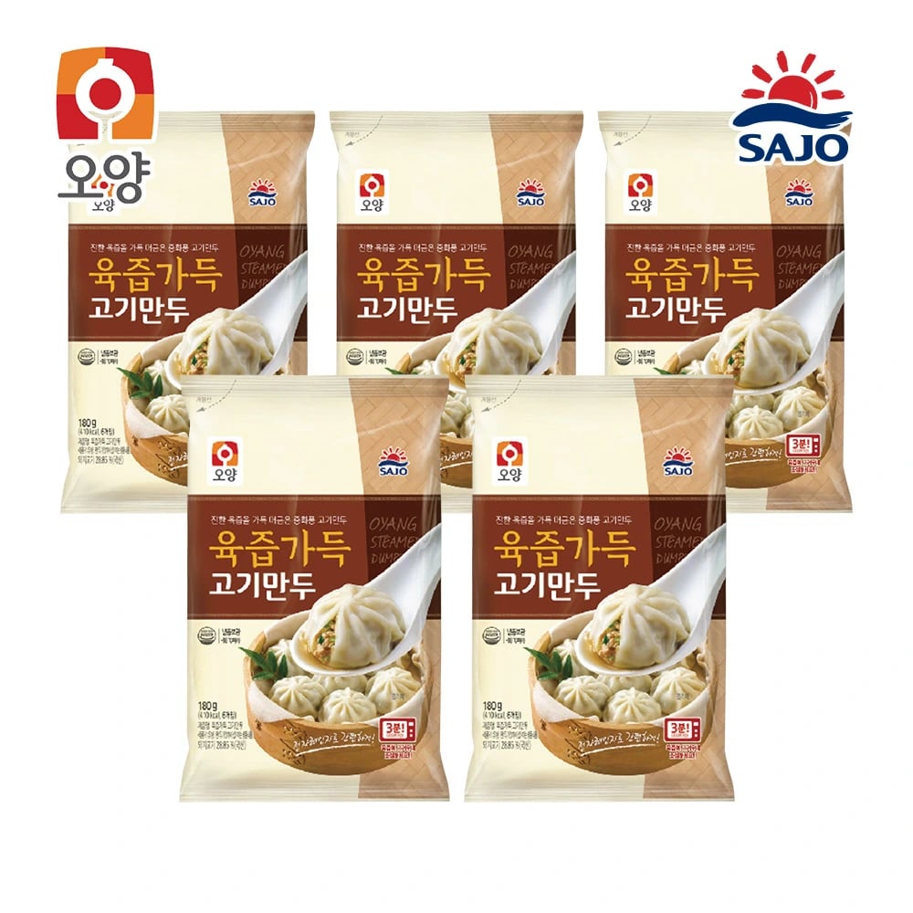 사조 육즙가득포자만두 180g x 5개 (업체별도 무료배송)