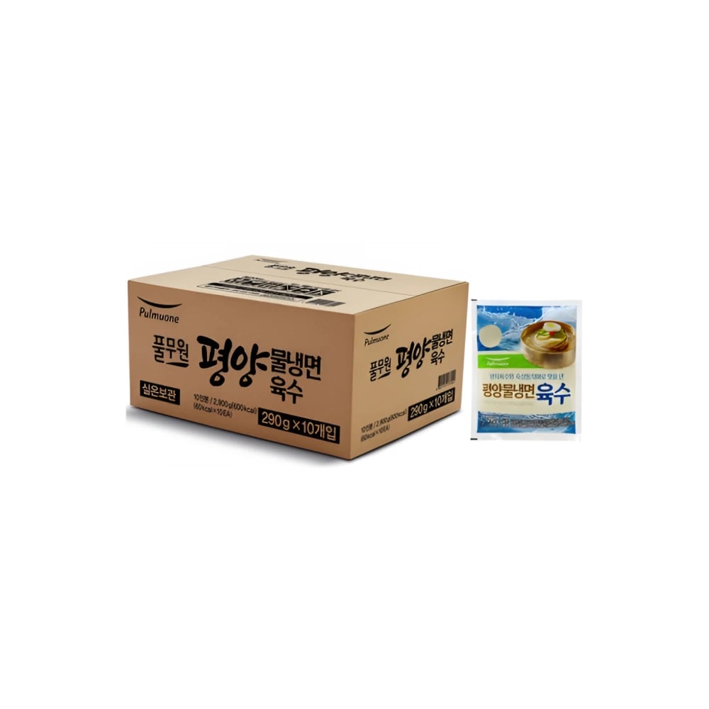 풀무원 평양물냉면 육수 290g x 10개 (업체별도 무료배송)