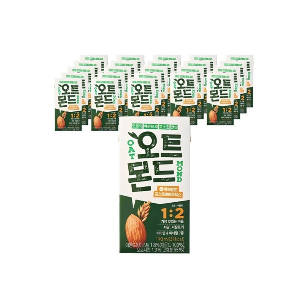 롯데칠성음료 오트몬드 오리지널 190ml x 24개 (업체별도 무료배송)