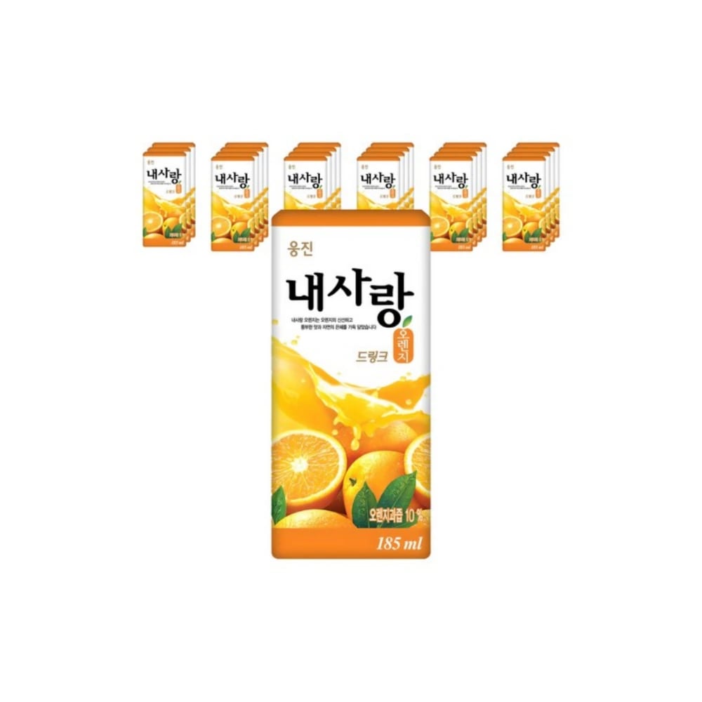 웅진 내사랑 오렌지 드링크 (185ml*24입) (업체별도 무료배송)