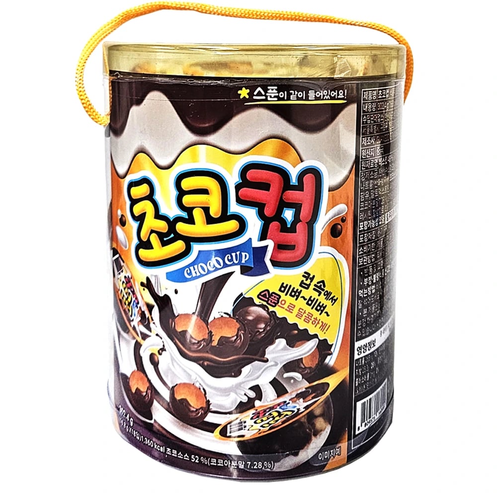 초코컵 비벼먹는 과자 스낵 302.4g (16.8g x 18입)