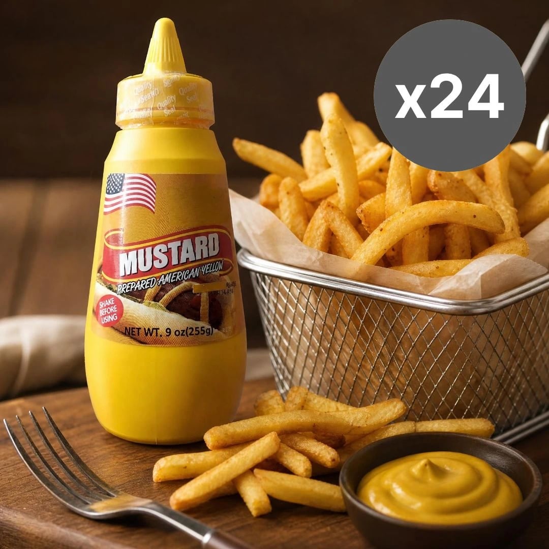 겨자씨 함유 퍼시픽 옐로우 머스타드 255g x 24개 (떠리무료배송)