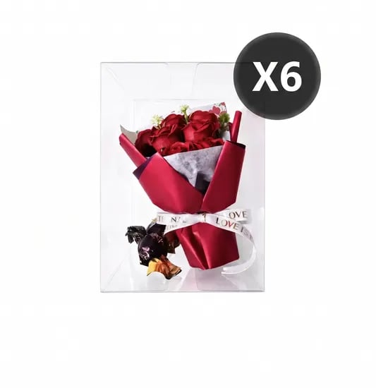 미니로즈부케 초콜릿 세트 42g x 6박스 (업체별도 무료배송)