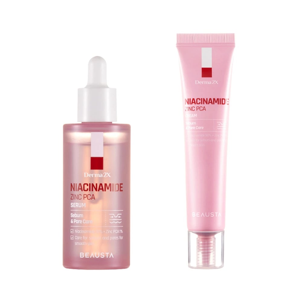더마2x 나이아신아마이드 징크PCA 크림 40ml + 세럼 50ml (업체별도 무료배송)