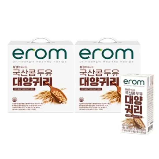 황성주박사의 국산콩 대양귀리두유 190ml*20팩 x 2박스 (업체별도 무료배송)