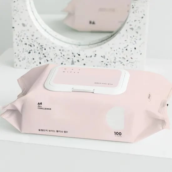 올챌린지 보이는 물티슈, 핑크, 100매, 20팩
