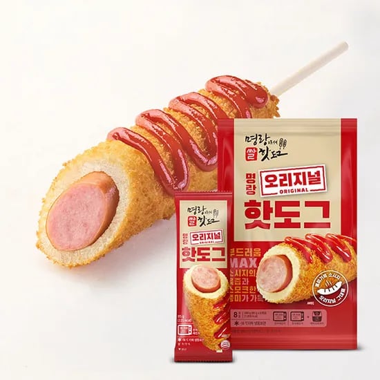 명랑시대 명랑 오리지널 핫도그, 85g, 8개입, 1팩
