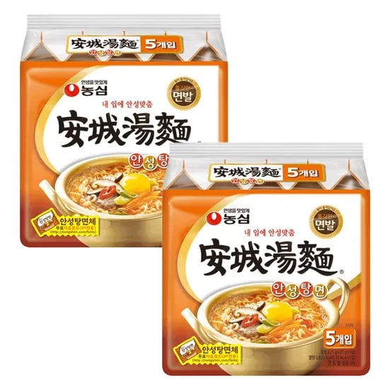 농심 안성탕면, 125g, 10개