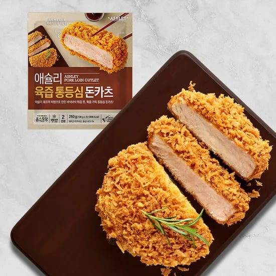 애슐리 육즙 통등심 돈카츠, 2봉, 260g