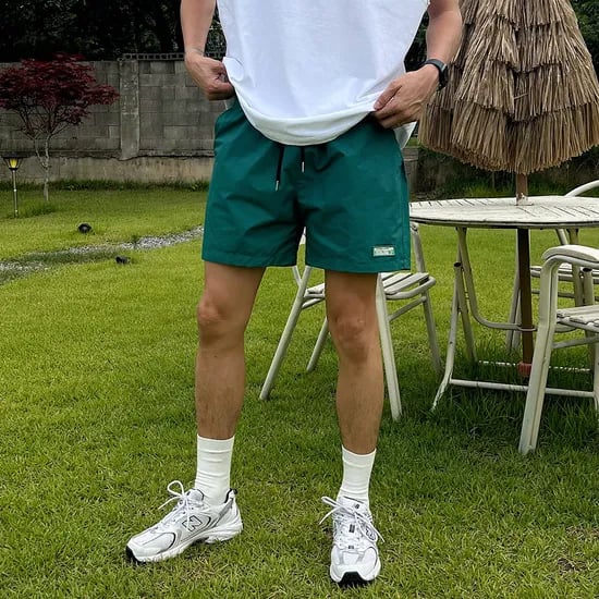 초경량 속건 나일론 퓨어 숏팬츠 남녀공용 L 블루 1개