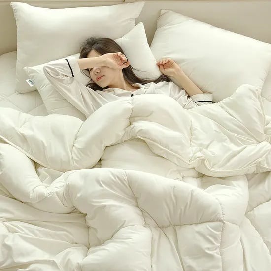 보넬라 마이크로화이버 차렵이불 패드 베개커버 3종, 아이보리, 킹, 1세트